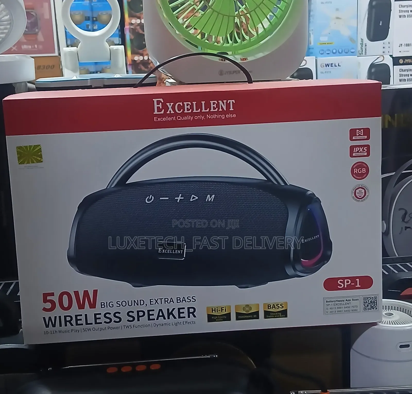Excellent Sp-1 Wireless Speaker 50w and RGB Lighting