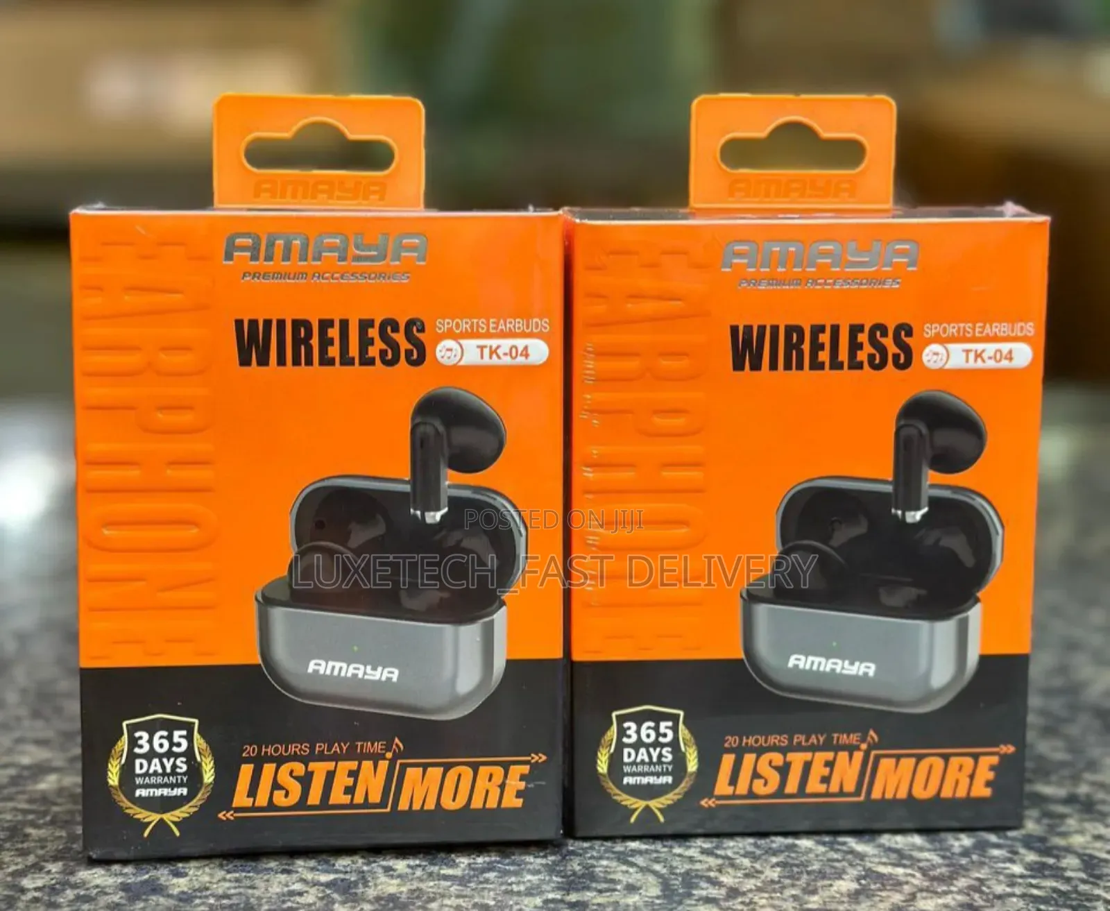 Amaya Wireless Earbuds Tk-04 - For Sport and Workouts