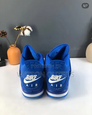 Jordan 4 Bike Colour Unique Men's Leather Shoes