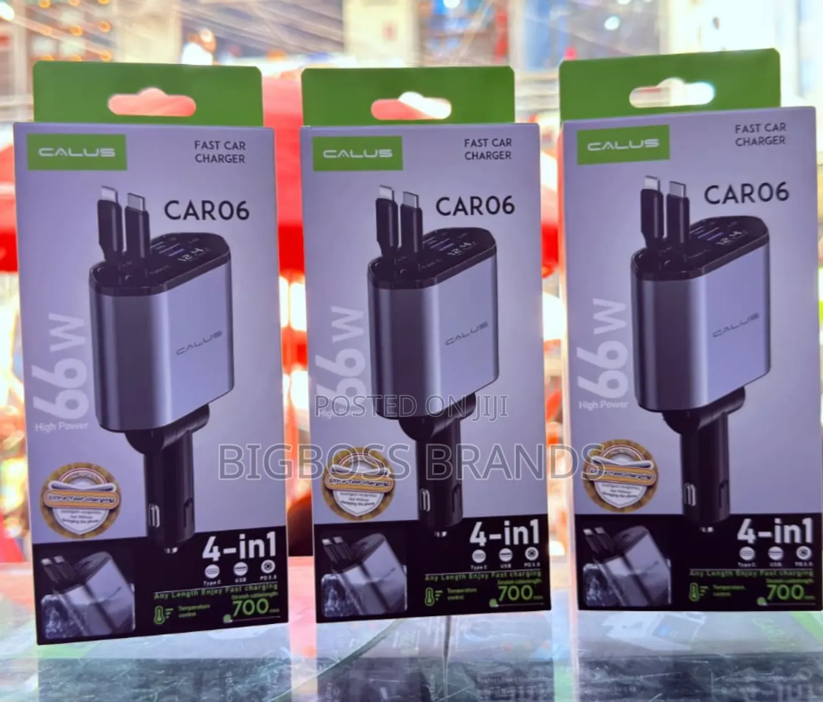 Calus Car Fast Charger 66w 4 in 1 [Car 06]