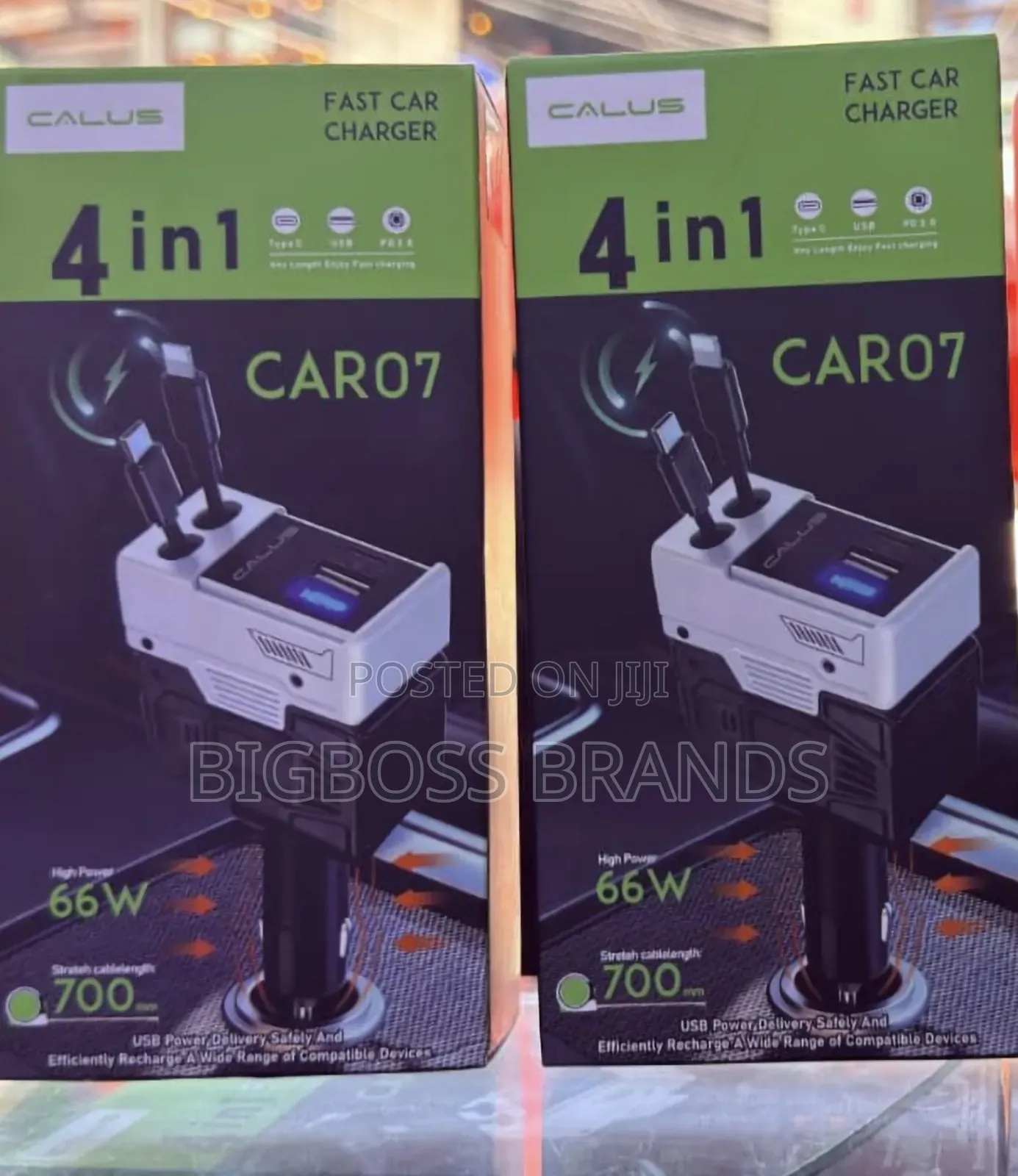Calus (Car 07) Car Fast Charger 4 in 1 66w