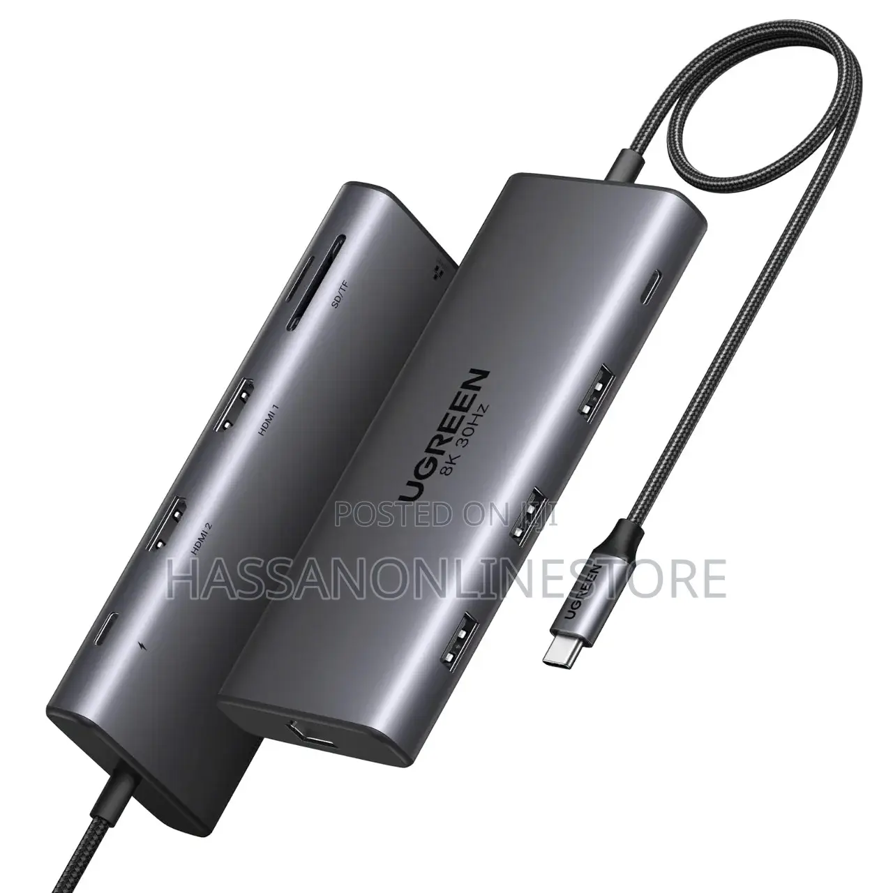Ugreen 10-in-1 Usb-C Hub Dual Hdmi at 30hz, 100w Pd