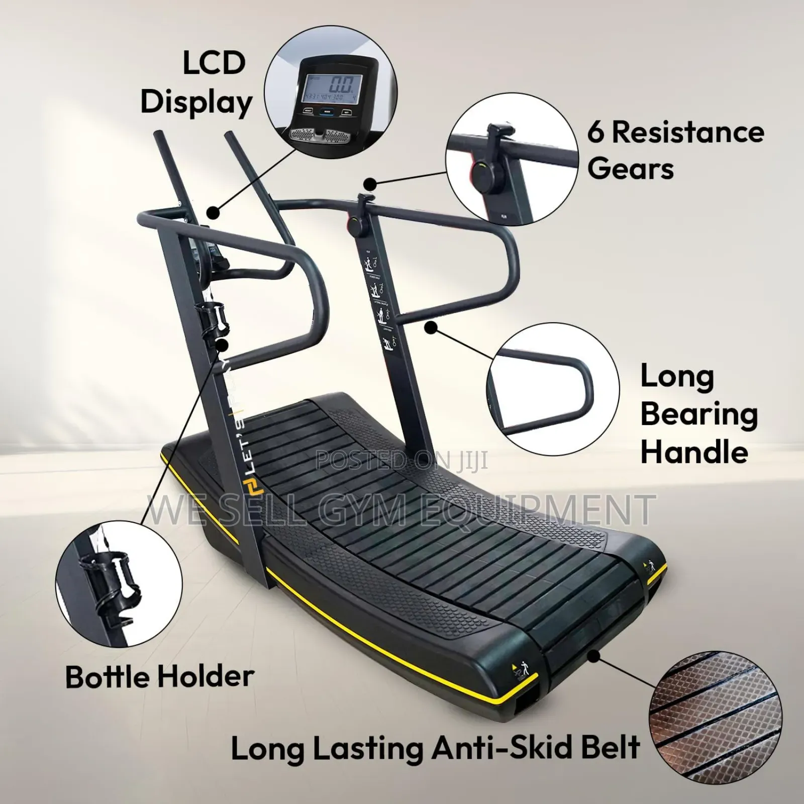 Curve Treadmill Non-Motorized 200kg