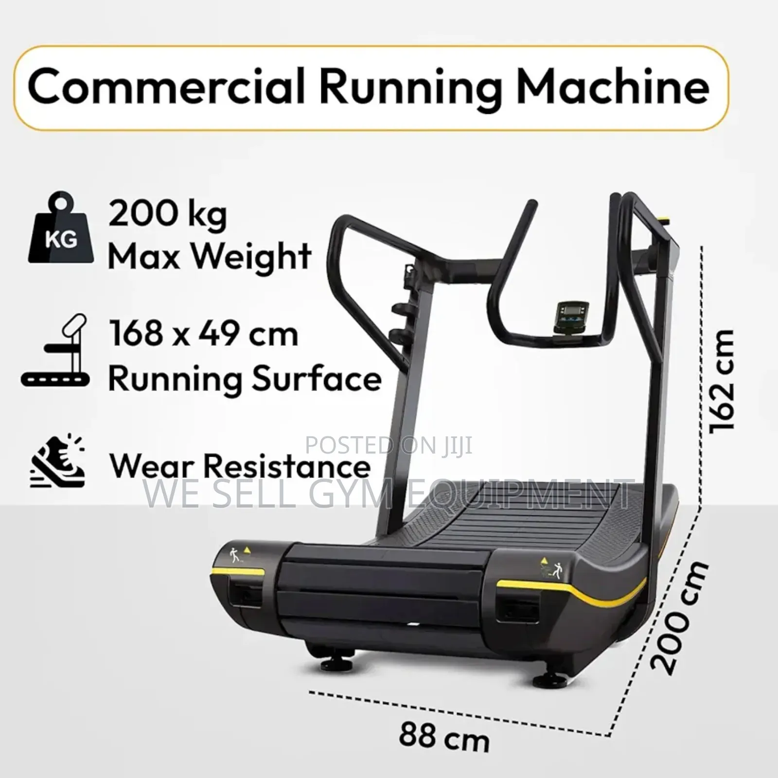 Curve Treadmill Non-Motorized 200kg
