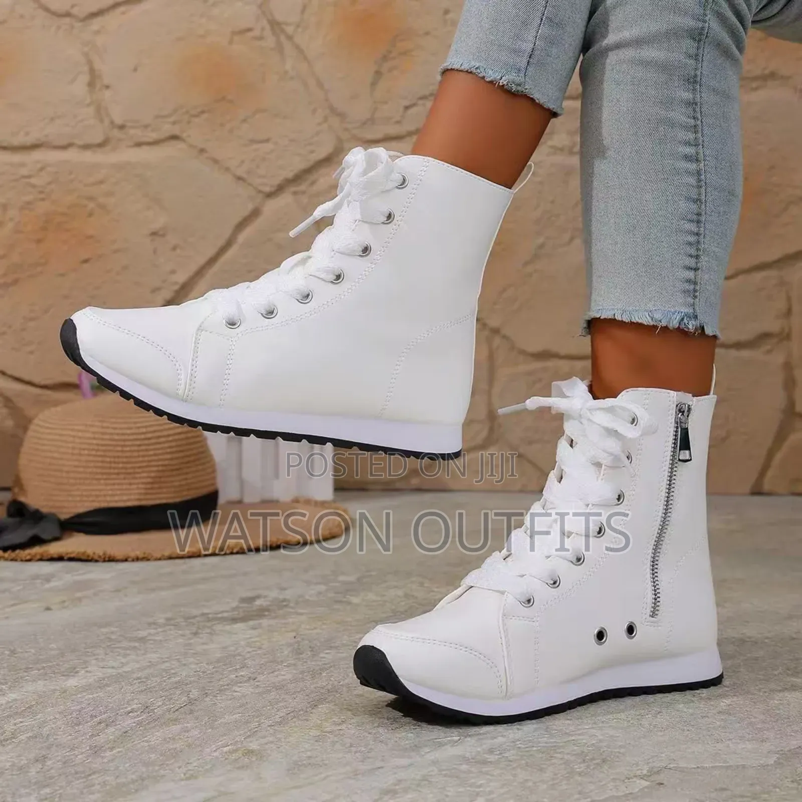 Zipper Brand New Ladies or Women's Original Sneaker Boots