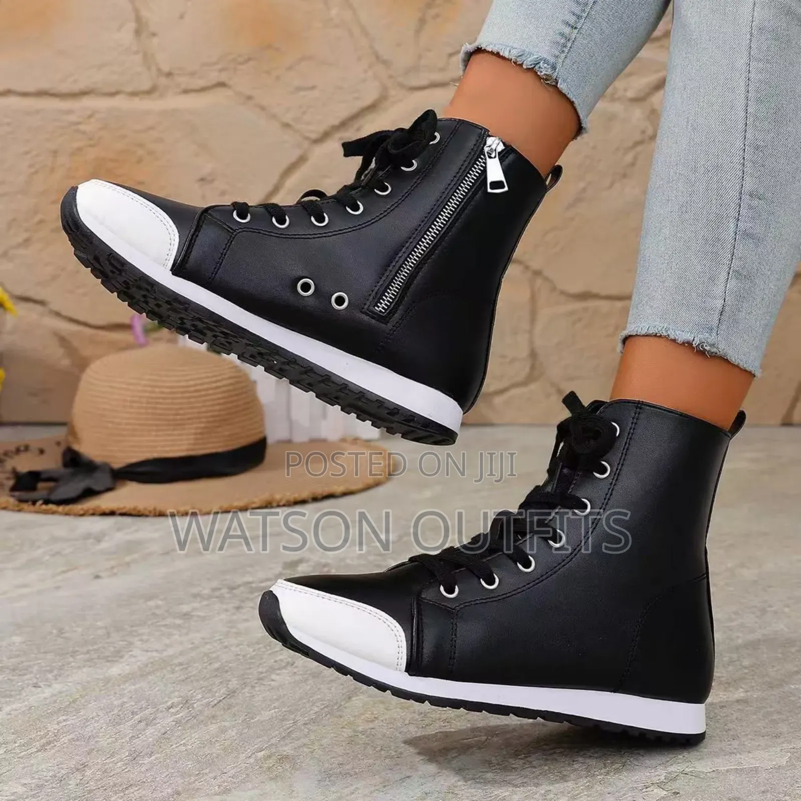 Zipper Brand New Ladies or Women's Original Sneaker Boots