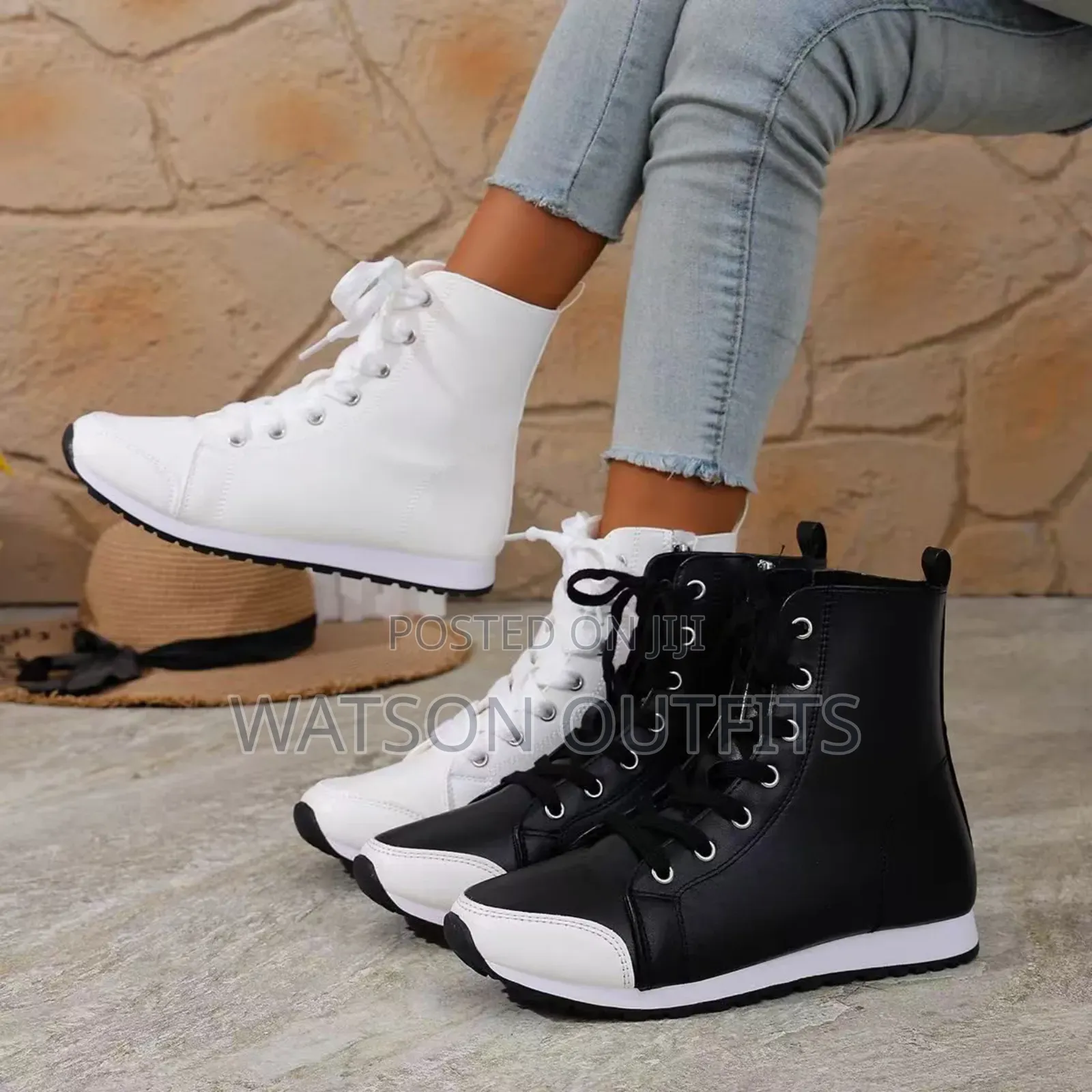 Zipper Brand New Ladies or Women's Original Sneaker Boots