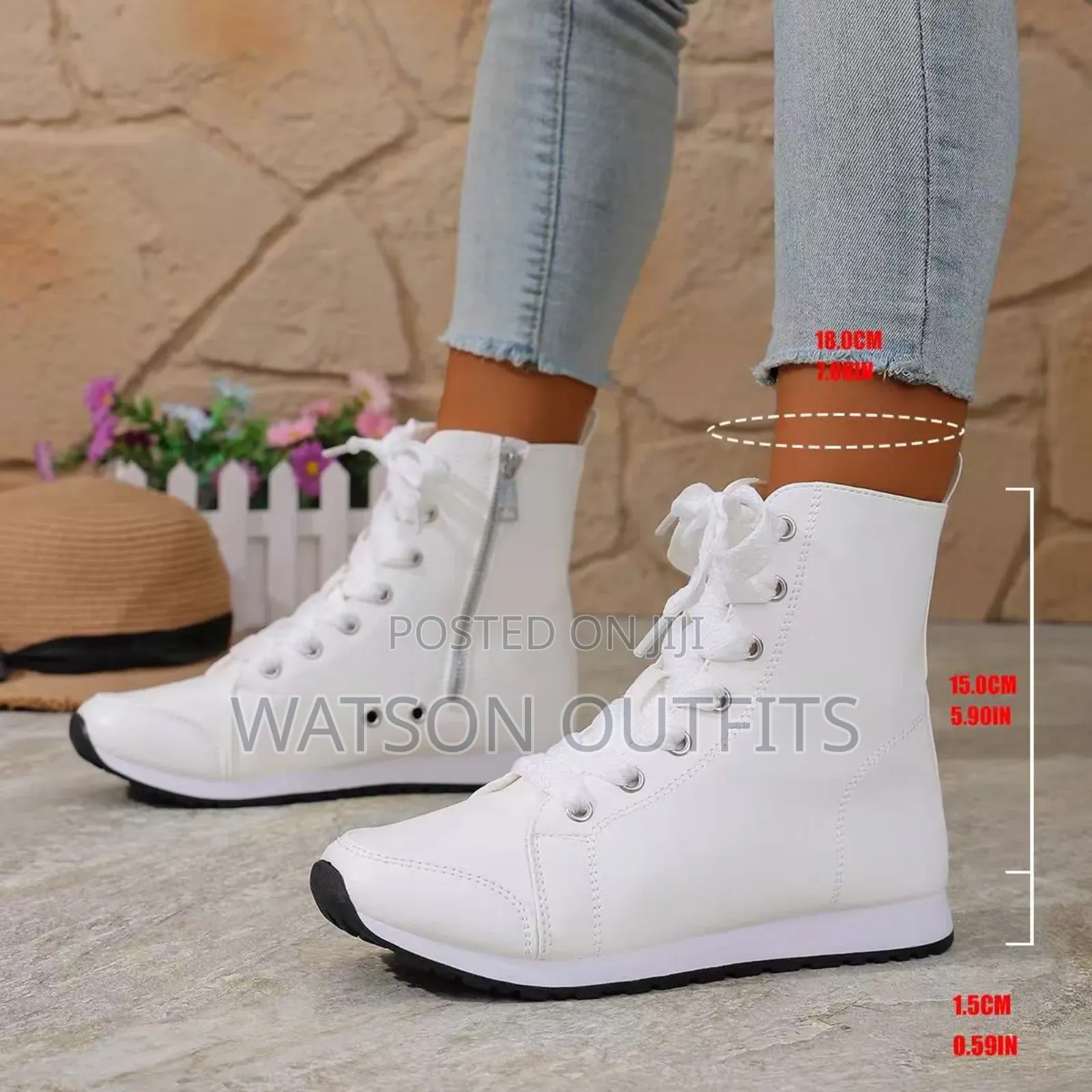 Zipper Brand New Ladies or Women's Original Sneaker Boots