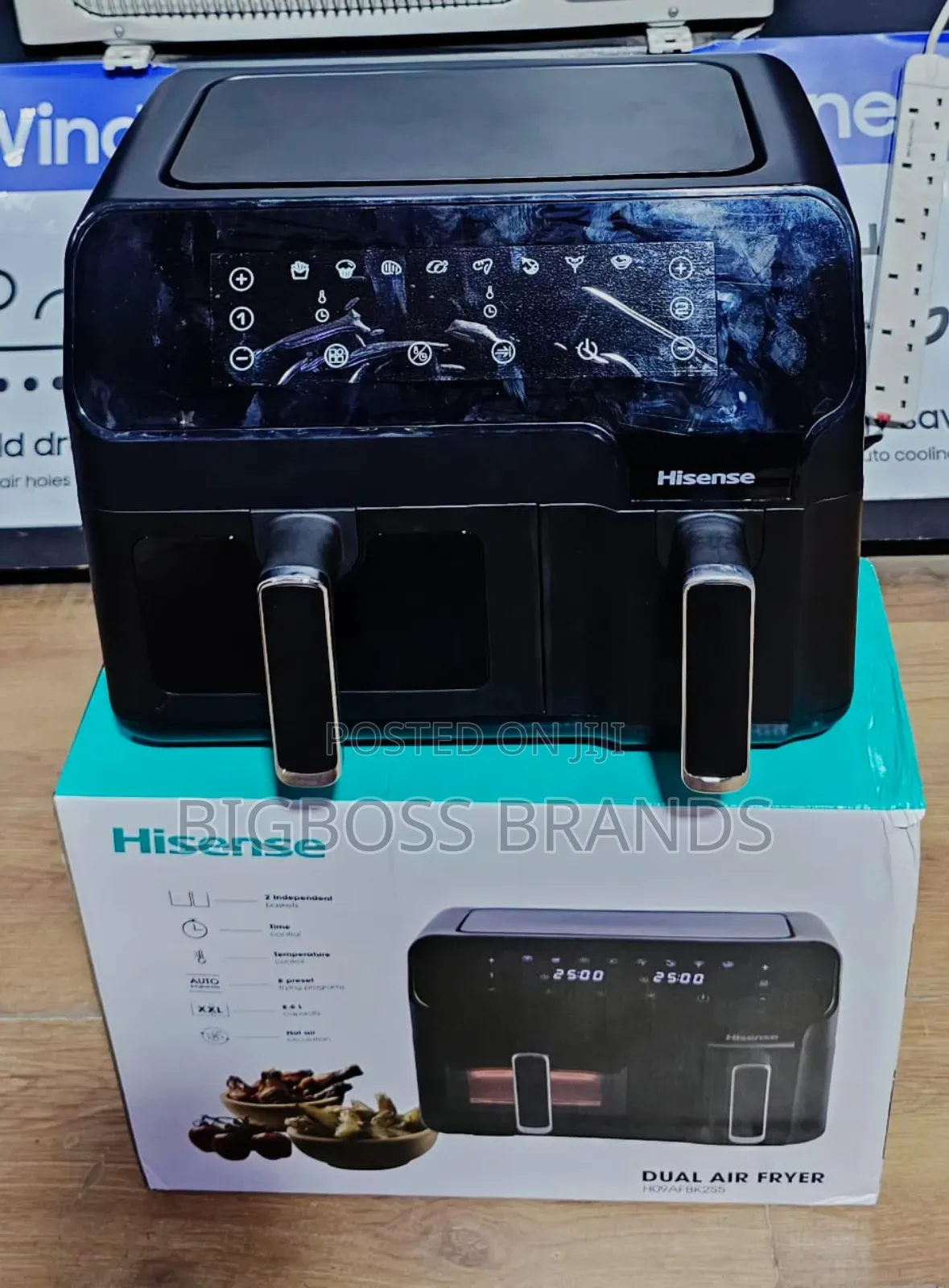Hisense Dual Digital Air Fryer 8.6 Liters