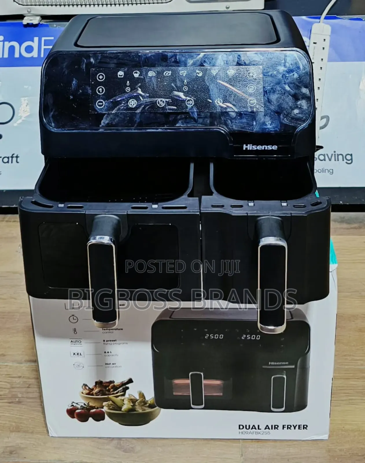 Hisense Dual Digital Air Fryer 8.6 Liters