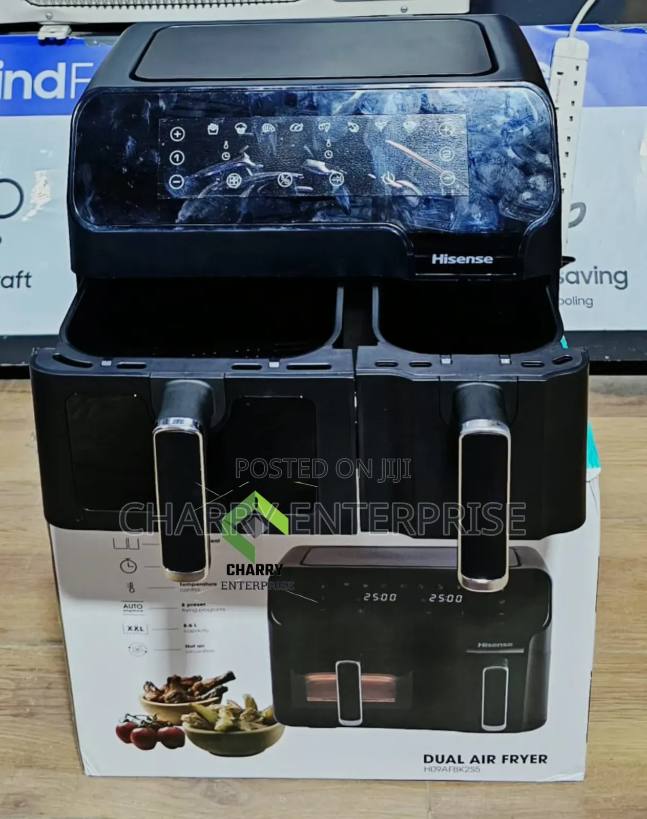Hisense Digital Dual Air Fryer 8.6l
For Meat, Fish, Potatoes, Nuts Etc