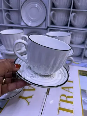 6 Tea Cups and 6 Saucers Set