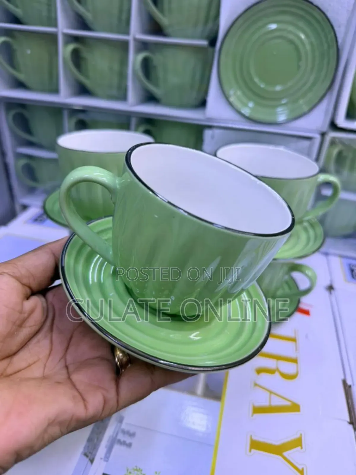 6 Tea Cups and 6 Saucers Set