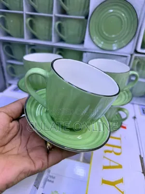 6 Tea Cups and 6 Saucers Set