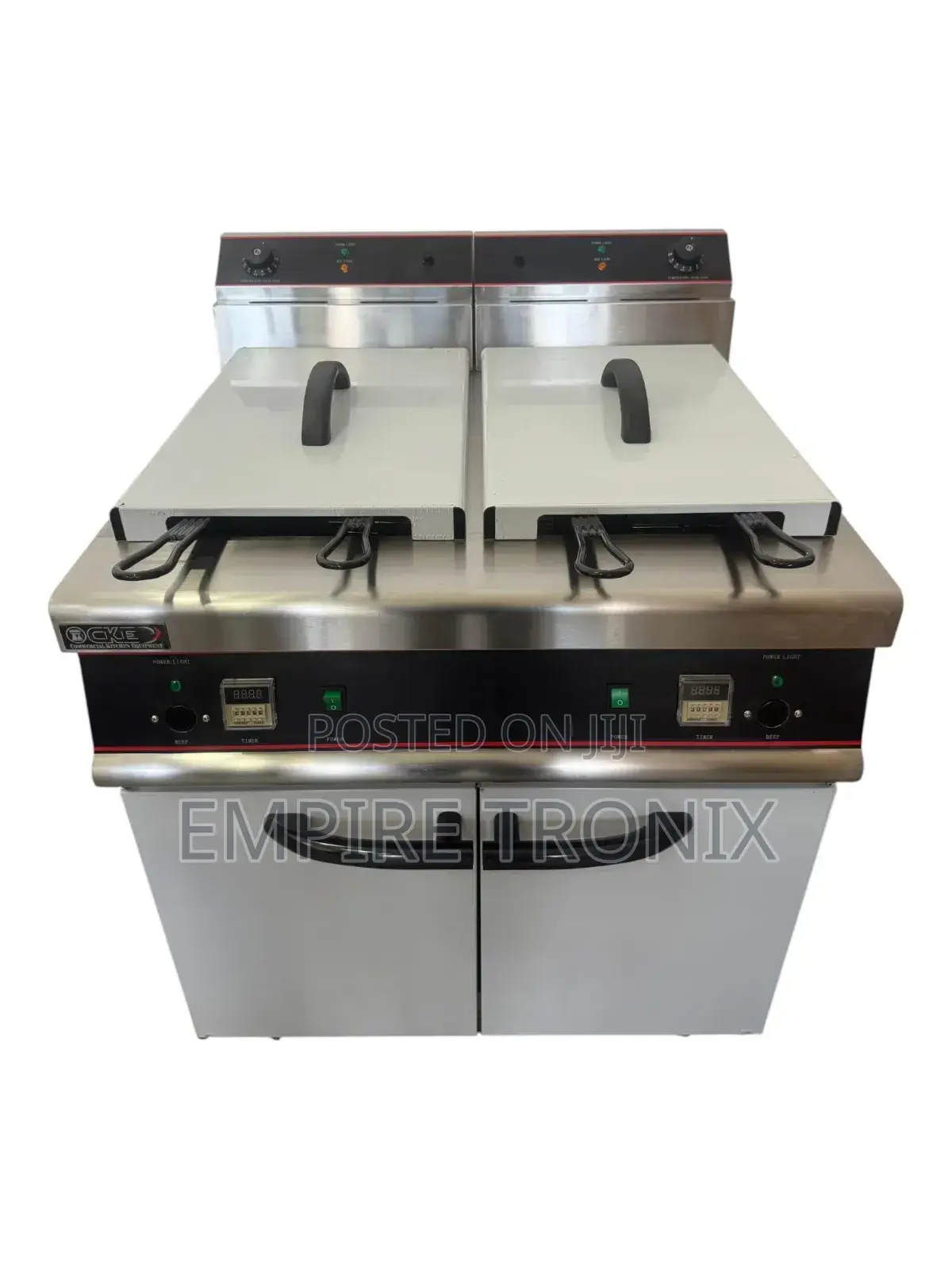 Wg-26-2 – 30l+30l Vertical Electric Double-Tank Fryer (4 Baskets)