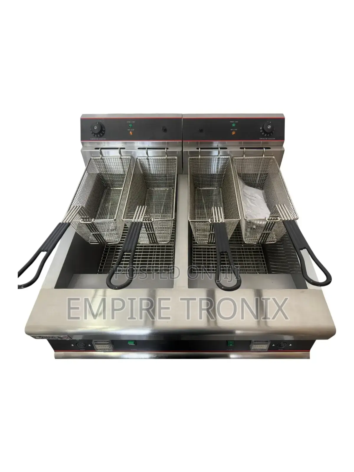 Wg-26-2 – 30l+30l Vertical Electric Double-Tank Fryer (4 Baskets)