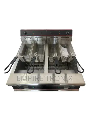 Wg-26-2 – 30l+30l Vertical Electric Double-Tank Fryer (4 Baskets)