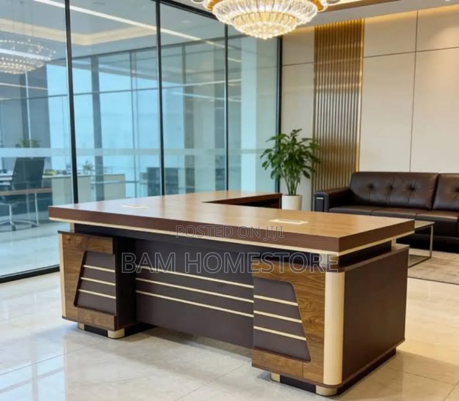 Modern L-Shaped Executive Desk (Sk-20-23b)180cm/200cm / Meza Ya Kisasa