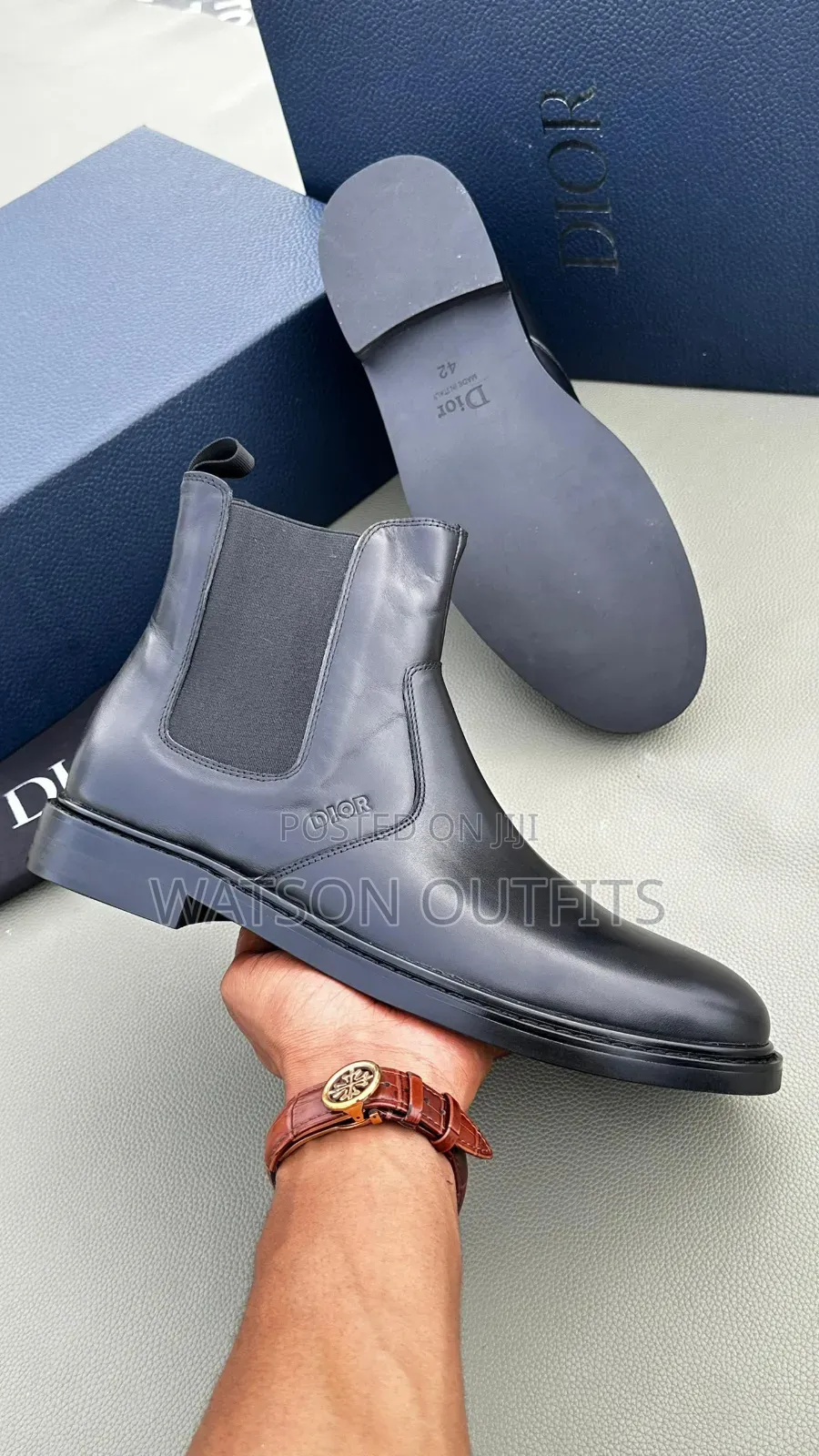 Dior Brand New 2 Colours Men's Leather Original Shoes or Boots