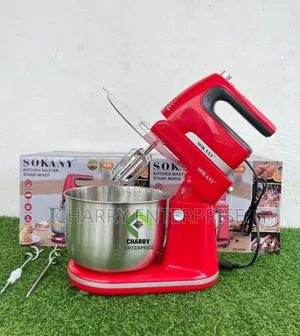 Sokany Kitchen Master Stand Mixer 
4 L 
500w
5 Speeds