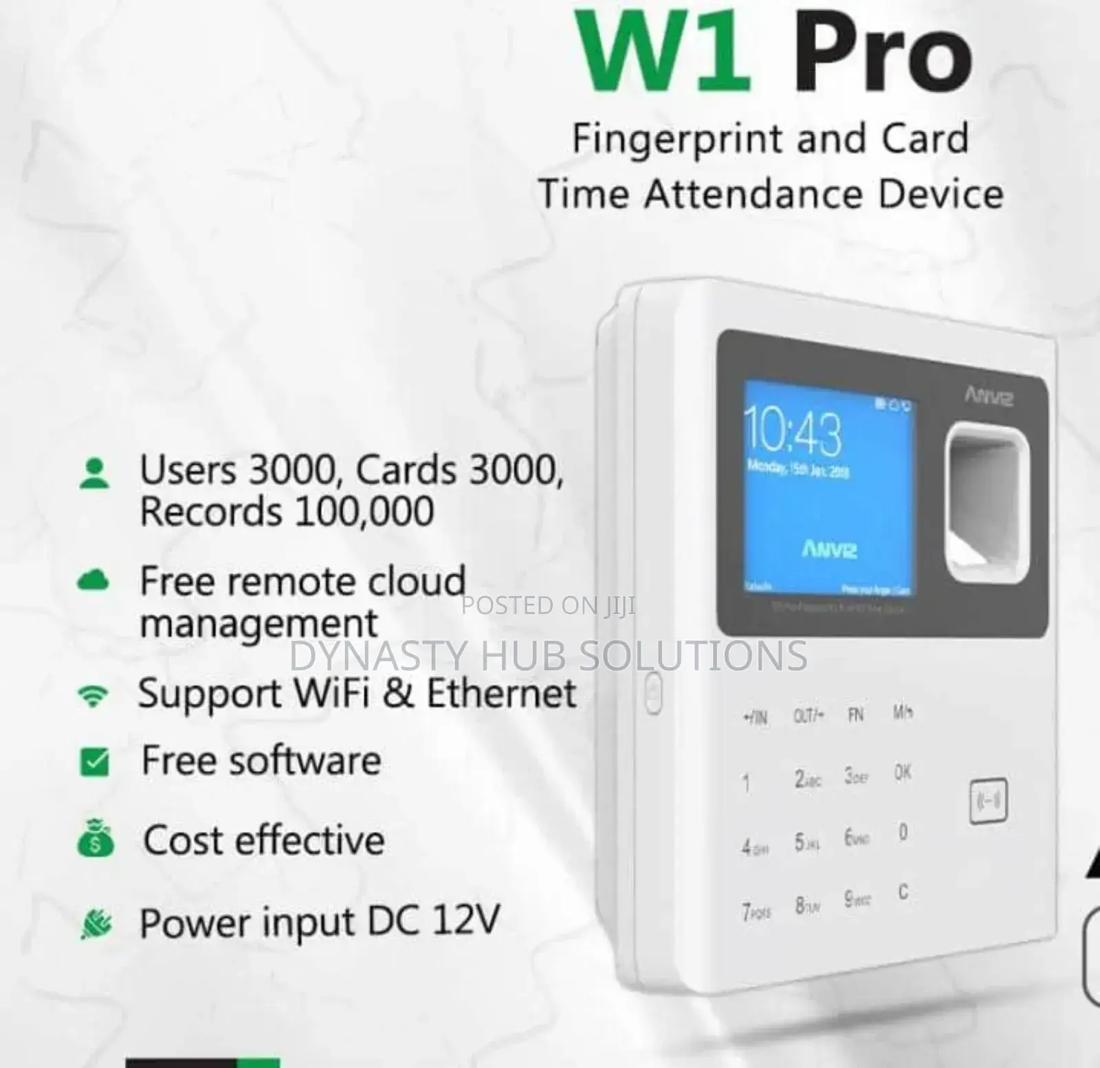 W1 Pro Anviz Time Attendance