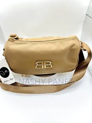 Beige Barrel Bag