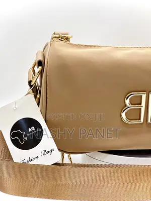 Beige Barrel Bag