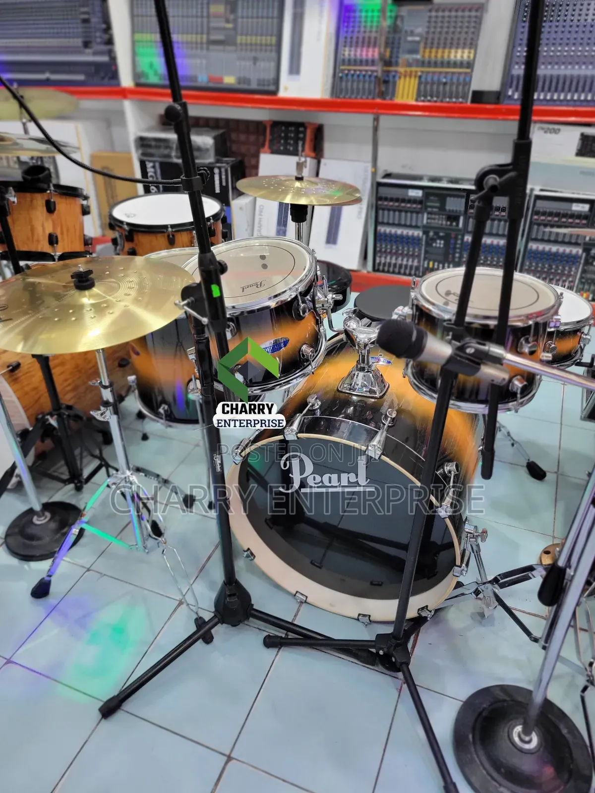 Pearl Drum Set Kwa Ajili Ya Kanisani Zipo 5 Get This For Perfect Tones