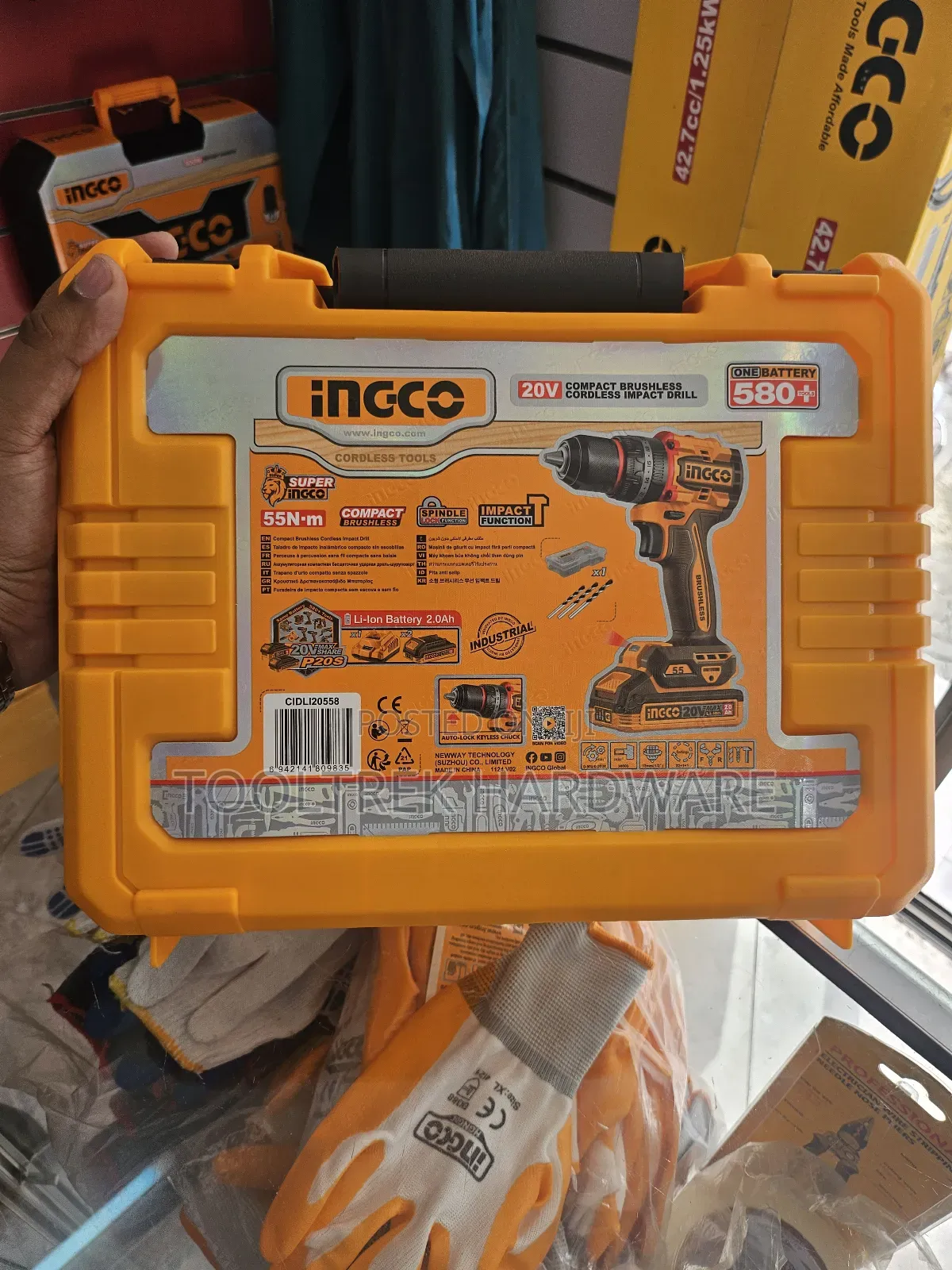 Ingco Cordless Brushless Impact Drill 55nm