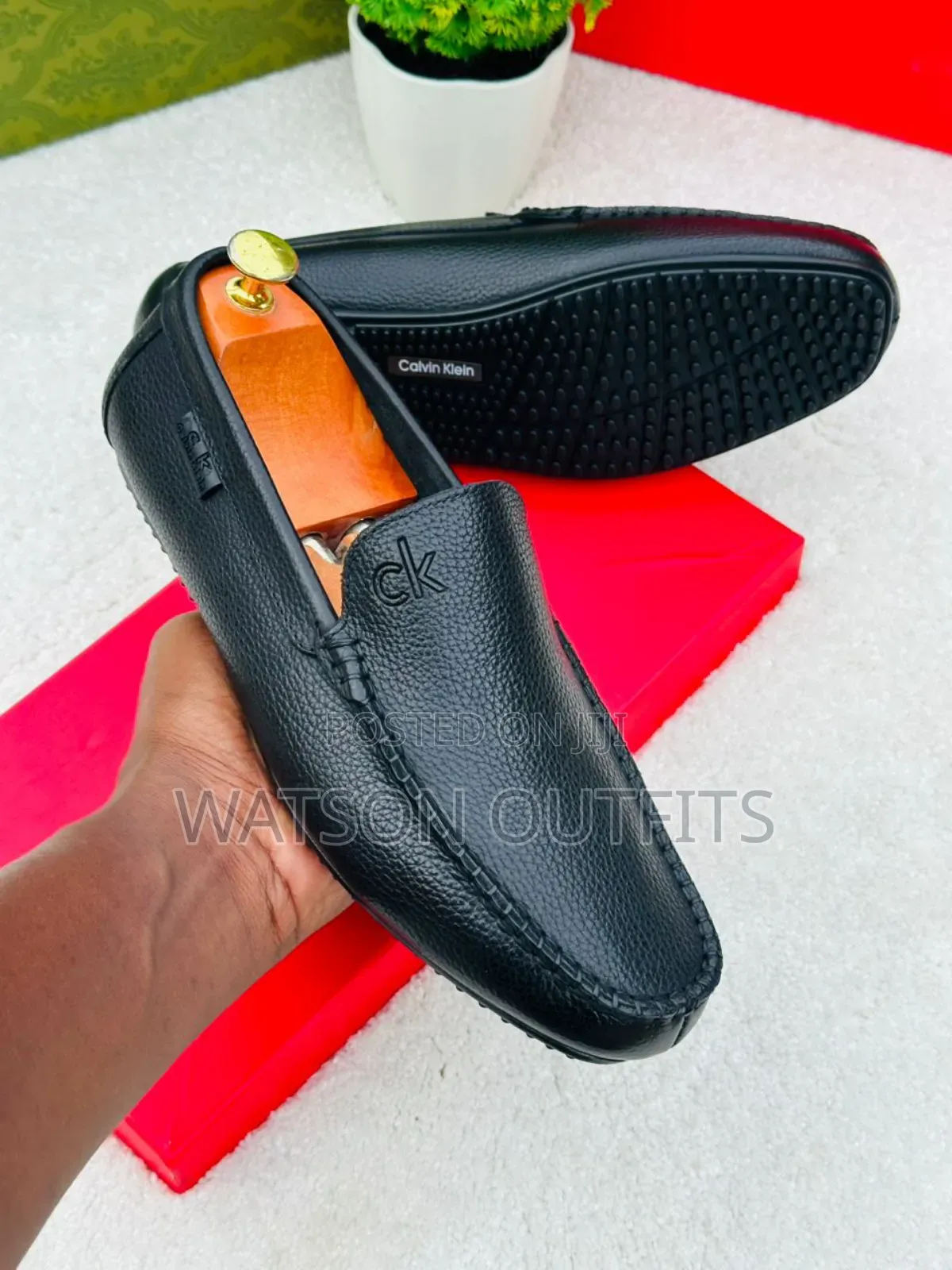 Calvin Klein Brand New 2 Colours Men's Original Leather Shoes