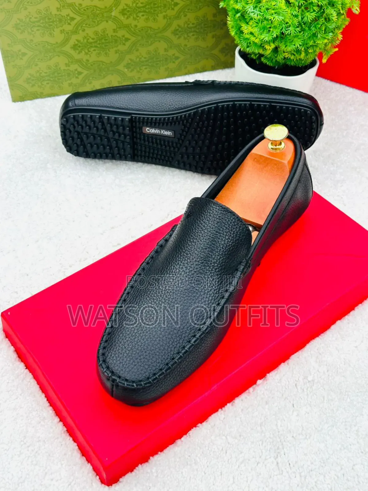 Calvin Klein Brand New 2 Colours Men's Original Leather Shoes