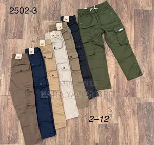Kid's Casual Fashion High-Quality Mult-Pockets Pants.