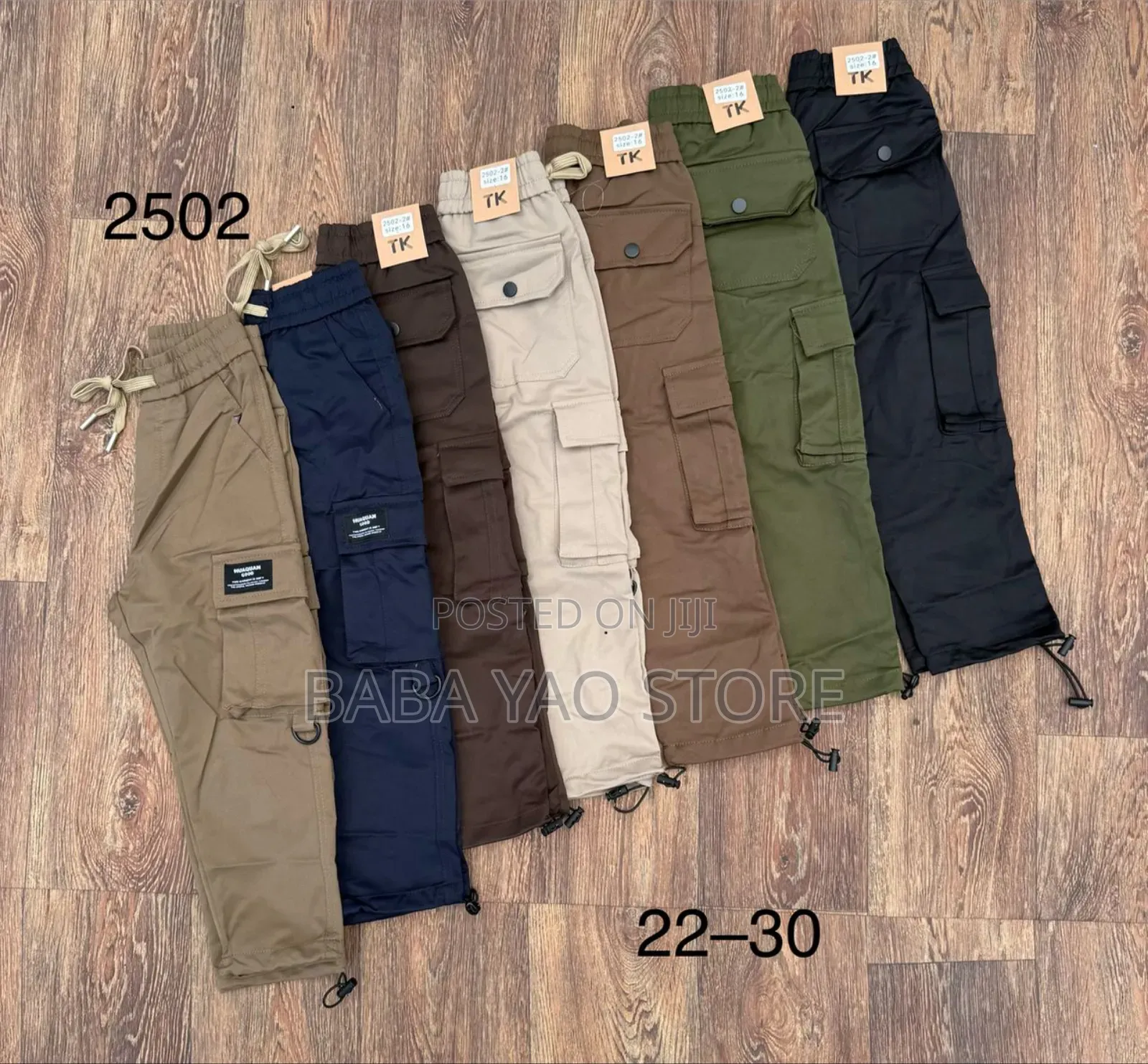 Kid's Casual Fashion High-Quality Mult-Pockets Pants.