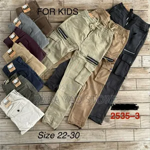 Kid's Casual Fashion High-Quality Mult-Pockets Pants.
