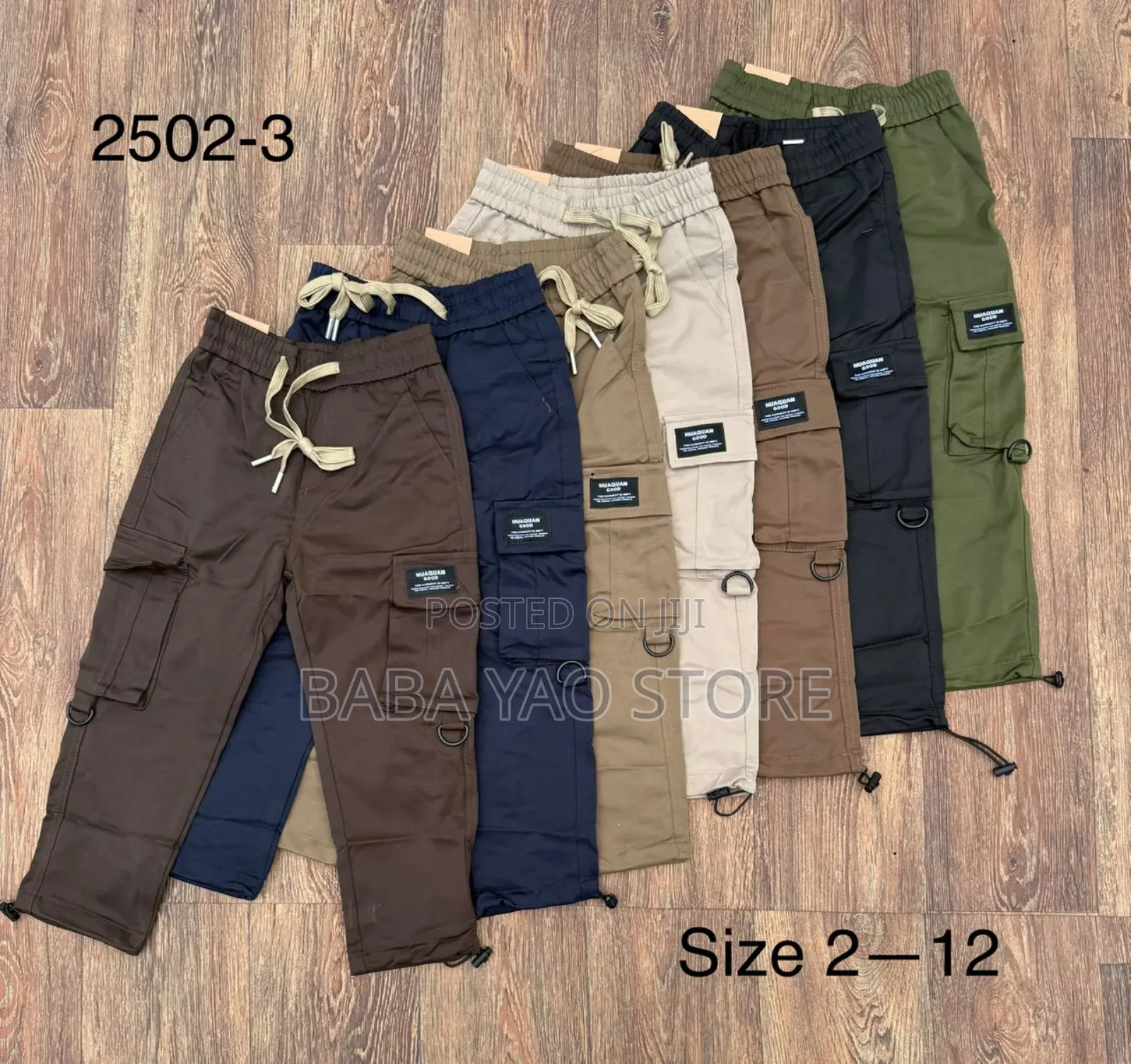 Kid's Casual Fashion High-Quality Mult-Pockets Pants.