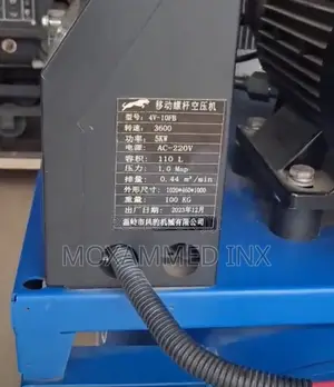 Mobile Electrical Heavyduty Air Compressor 110l 5kw