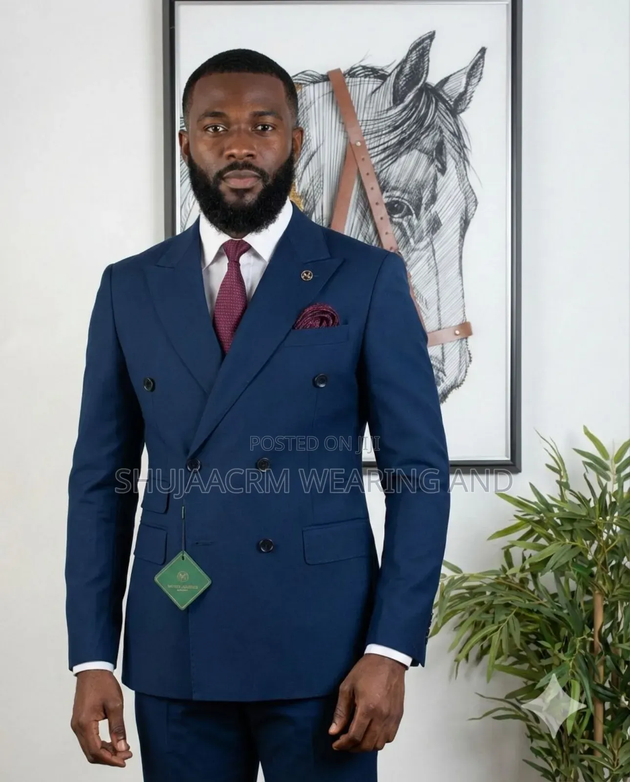 Dark Blue Double Beast Suit