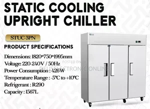Static Cooling Upright Chill, Static Cooling Counter Freezer