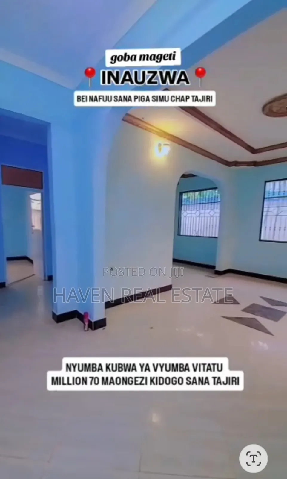 3bdrm House in Goba for sale