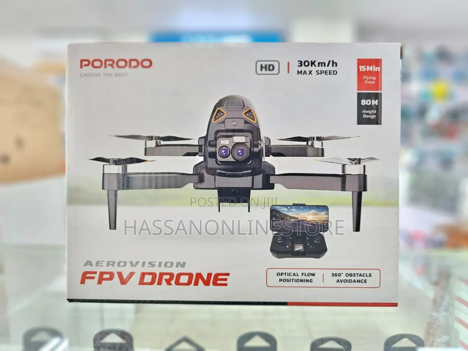 Porodo Aerovision FPV Drone - Black