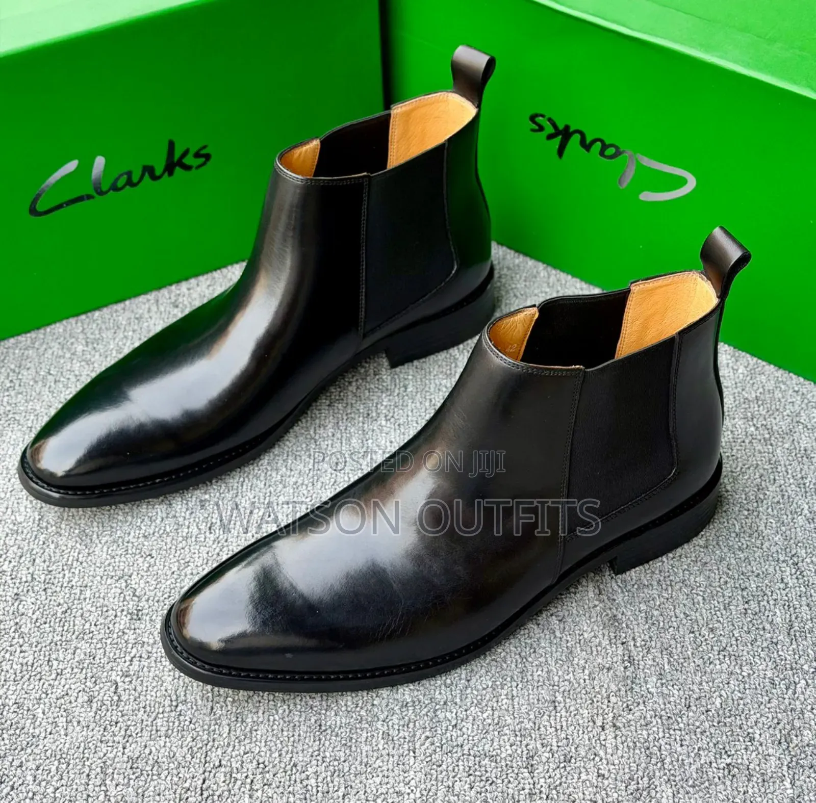 Men's New Boots Clarks Brand Original Leather