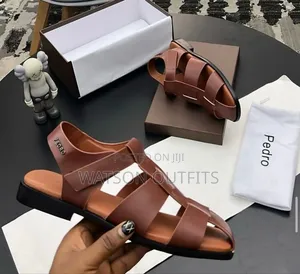 Men's Leather Sandals or Sendo Pedro Brand New Materials Original
