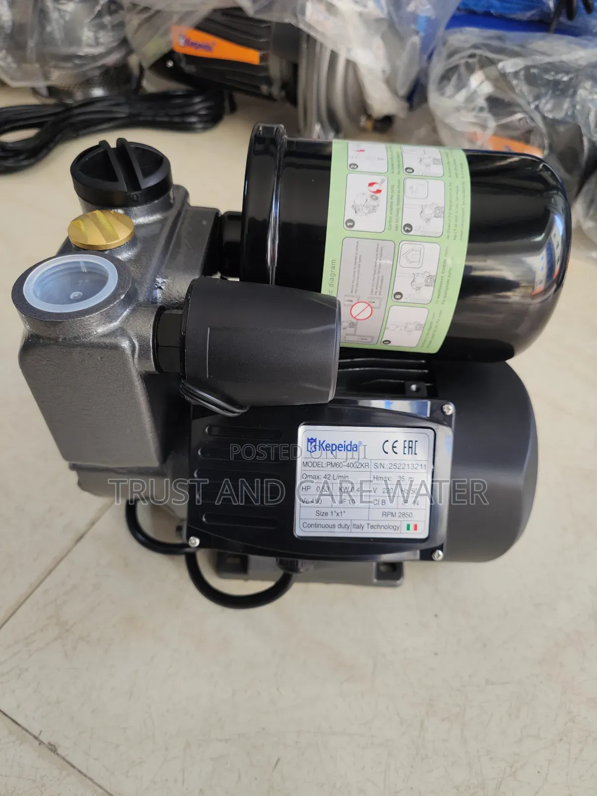 Kepeida Surface Pump 0.5hp With Controller