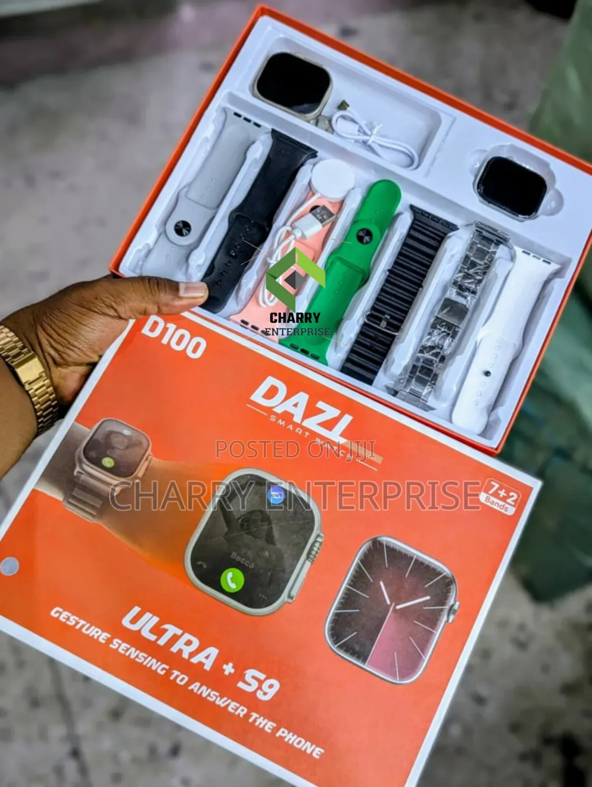 D100 Smart Watch 2 Smart Watch and Mikanda 7 Message Call Sports