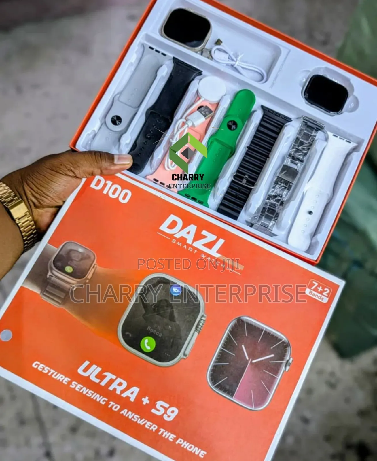 D100 Smart Watch 2 Smart Watch and Mikanda 7 Message Call Sports