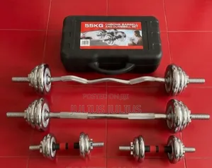 Chrome Dumbell Set 15kg
