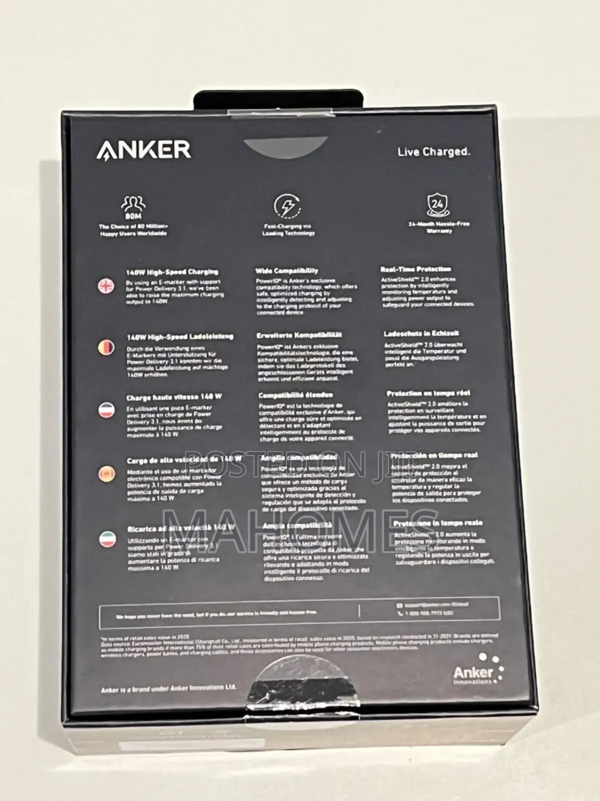 Anker 737 Power Bank (24,000mah) 140w Ultra Fast Charging