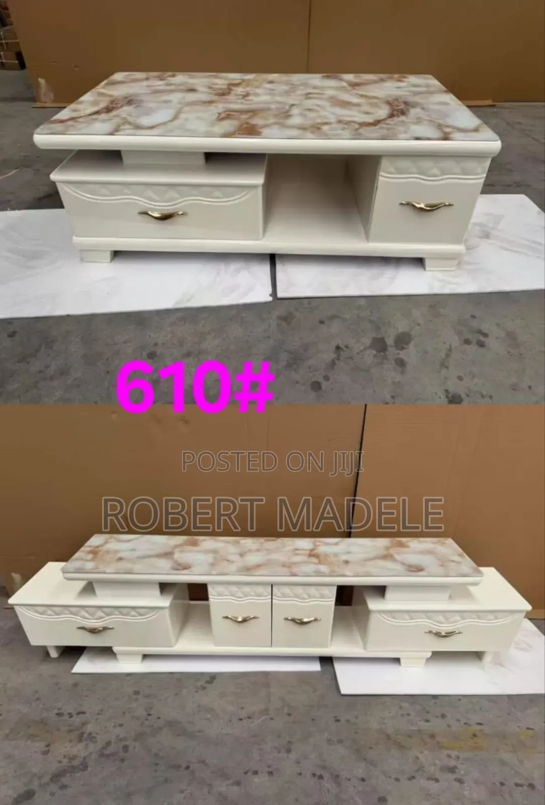 Tv Table and Its Cabinet