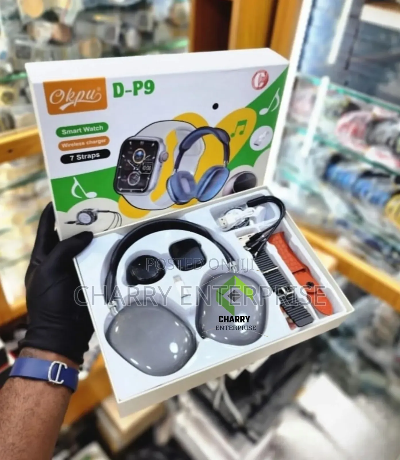 D-P9 Smart Watch With
Bluetooth Speaker, Headphones and Otg
Mikanda 7