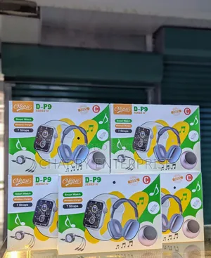 D-P9 Smart Watch With
Bluetooth Speaker, Headphones and Otg
Mikanda 7